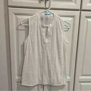J. McLaughlin Gauzy White Top
